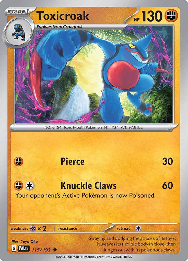 Image for Toxicroak (115/193) [SV02: Paldea Evolved] - Pokemon