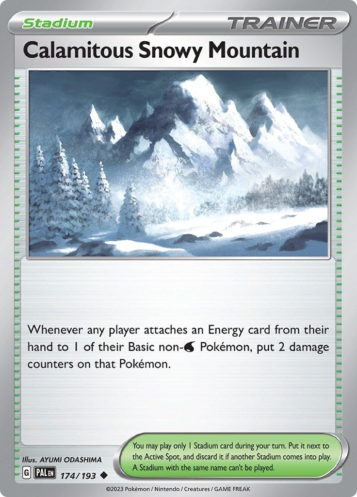 Image for Calamitous Snowy Mountain (174/193) [SV02: Paldea Evolved] - Pokemon