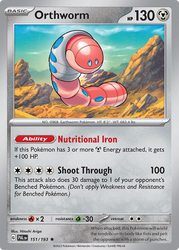 Image for Orthworm (151/193) [SV02: Paldea Evolved] - Pokemon