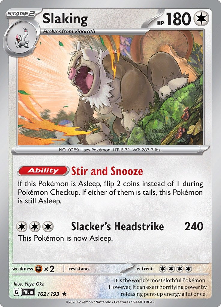 Image for Slaking (162/193) [SV02: Paldea Evolved] - Pokemon