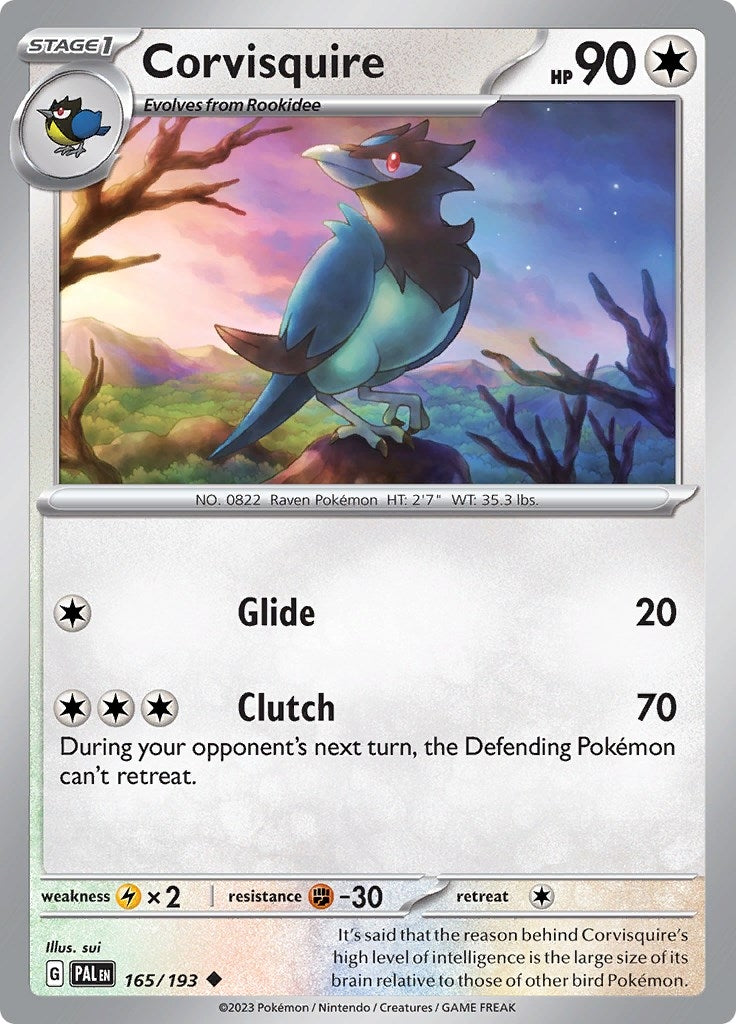 Image for Corvisquire (165/193) [SV02: Paldea Evolved] - Pokemon