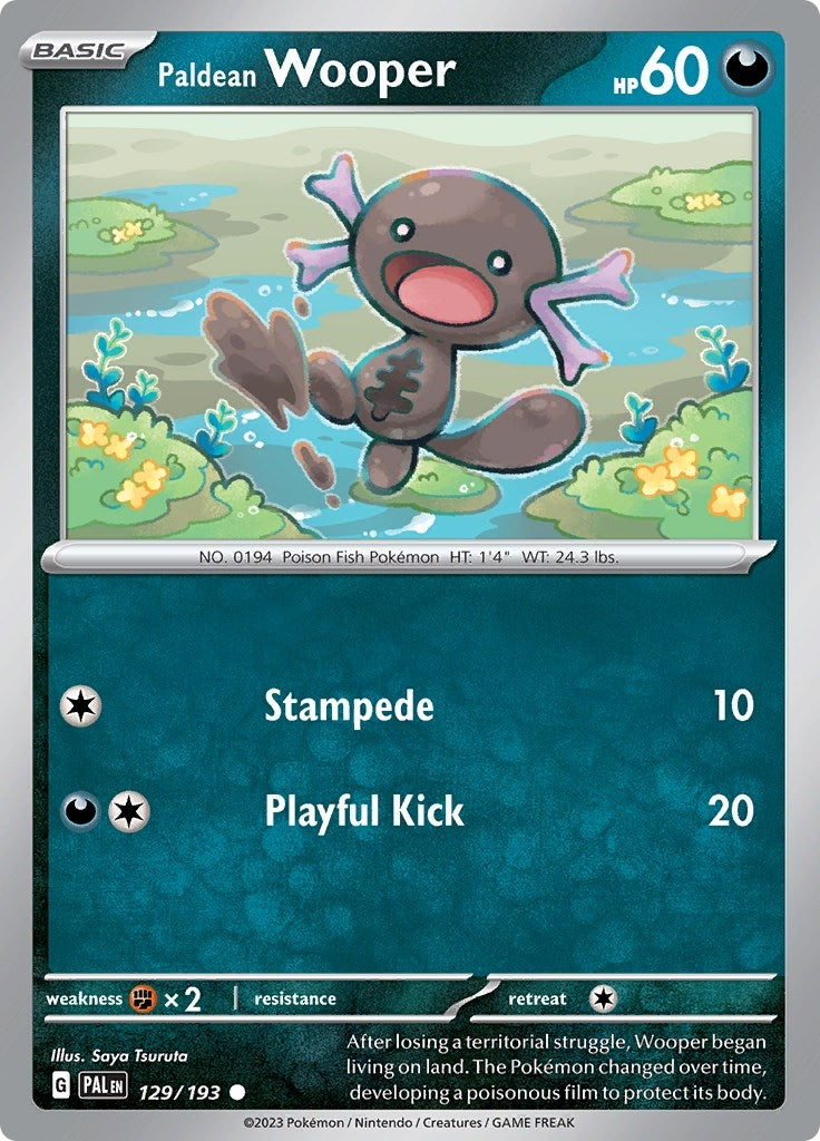 Image for Paldean Wooper (129/193) [SV02: Paldea Evolved] - Pokemon