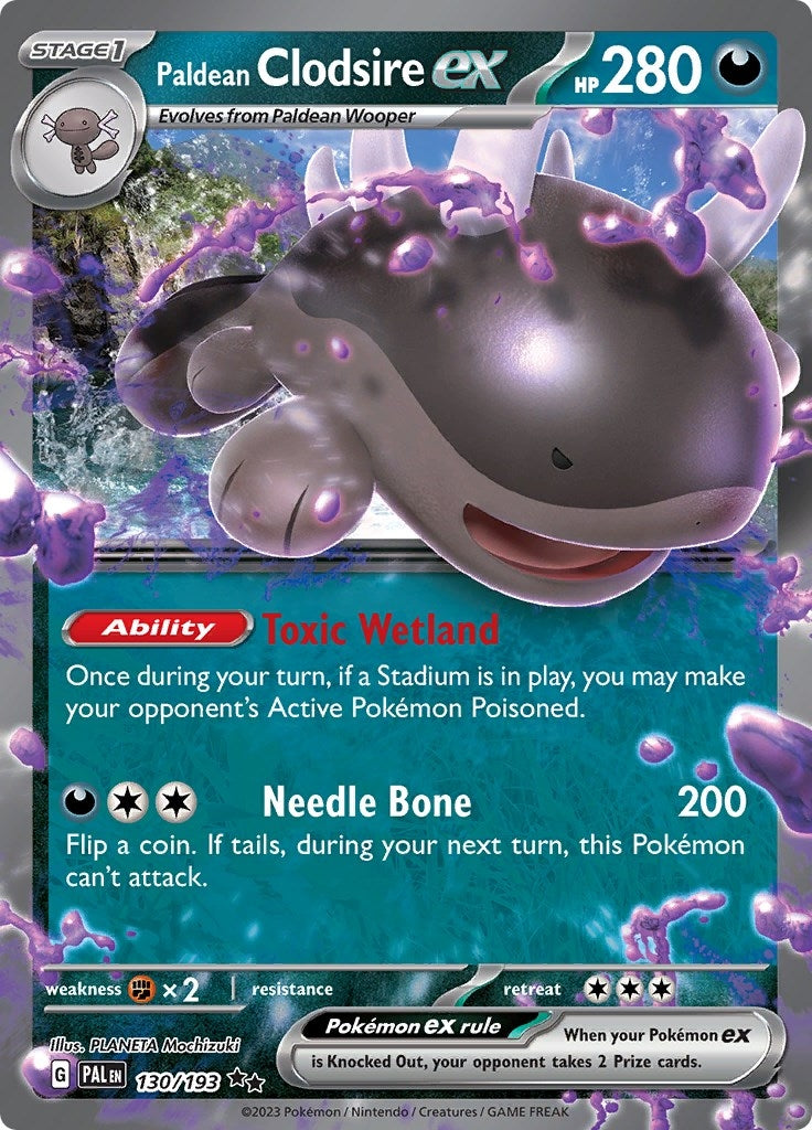 Image for Paldean Clodsire ex (130/193) [SV02: Paldea Evolved] - Pokemon