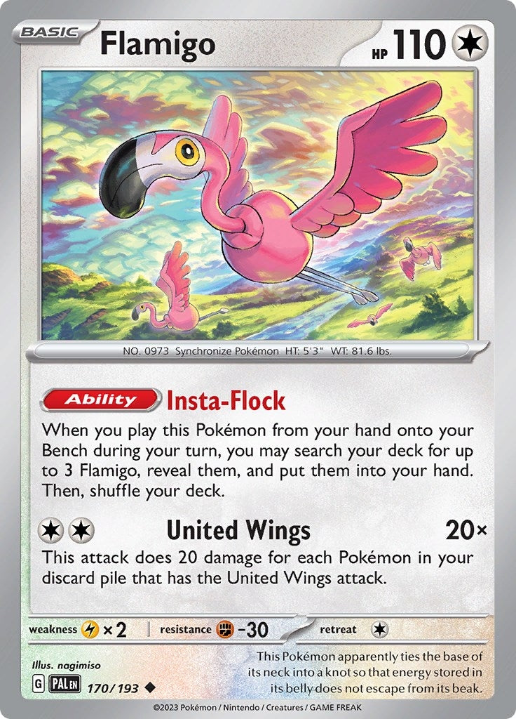 Image for Flamigo (170/193) [SV02: Paldea Evolved] - Pokemon