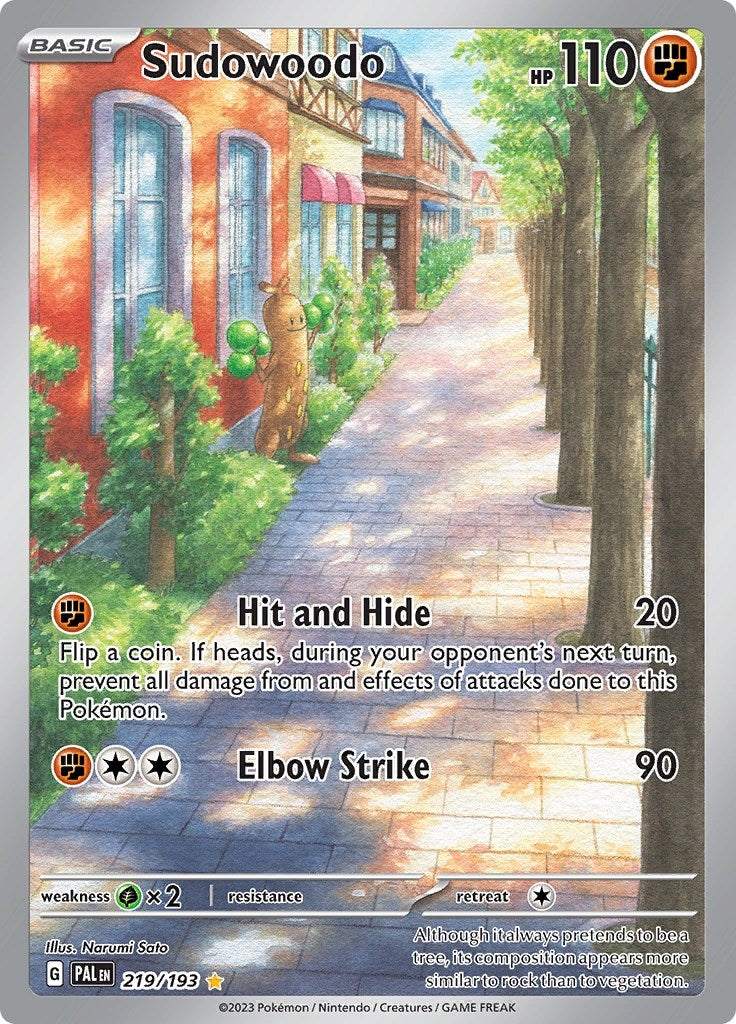 Image for Sudowoodo (219/193) [SV02: Paldea Evolved] - Pokemon