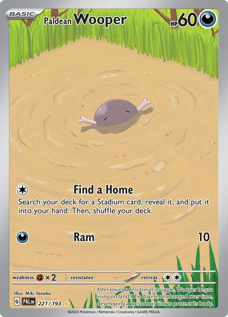 Image for Paldean Wooper (221/193) [SV02: Paldea Evolved] - Pokemon