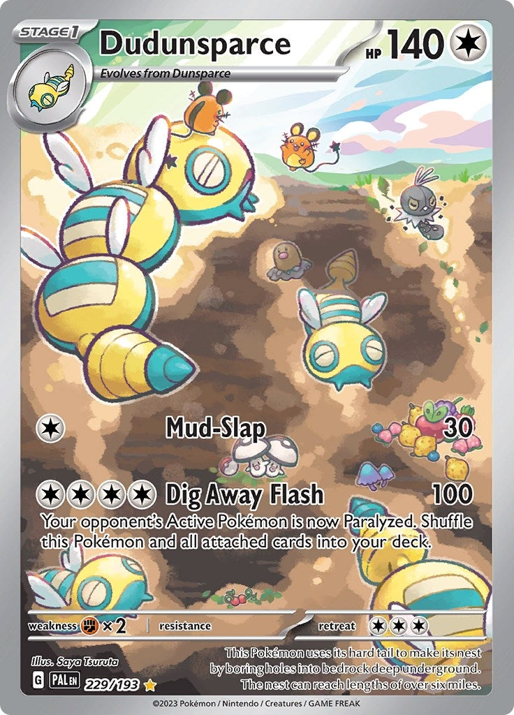 Image for Dudunsparce (229/193) [SV02: Paldea Evolved] - Pokemon