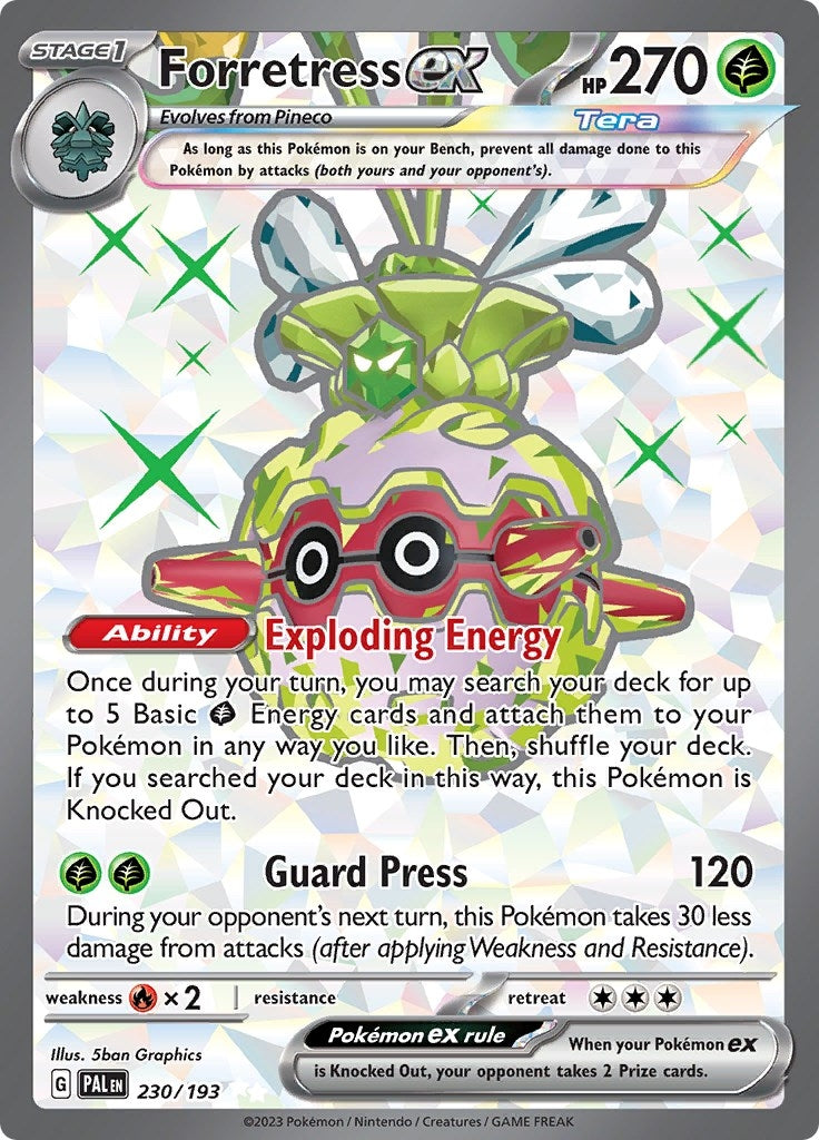 Image for Forretress ex (230/193) [SV02: Paldea Evolved] - Pokemon