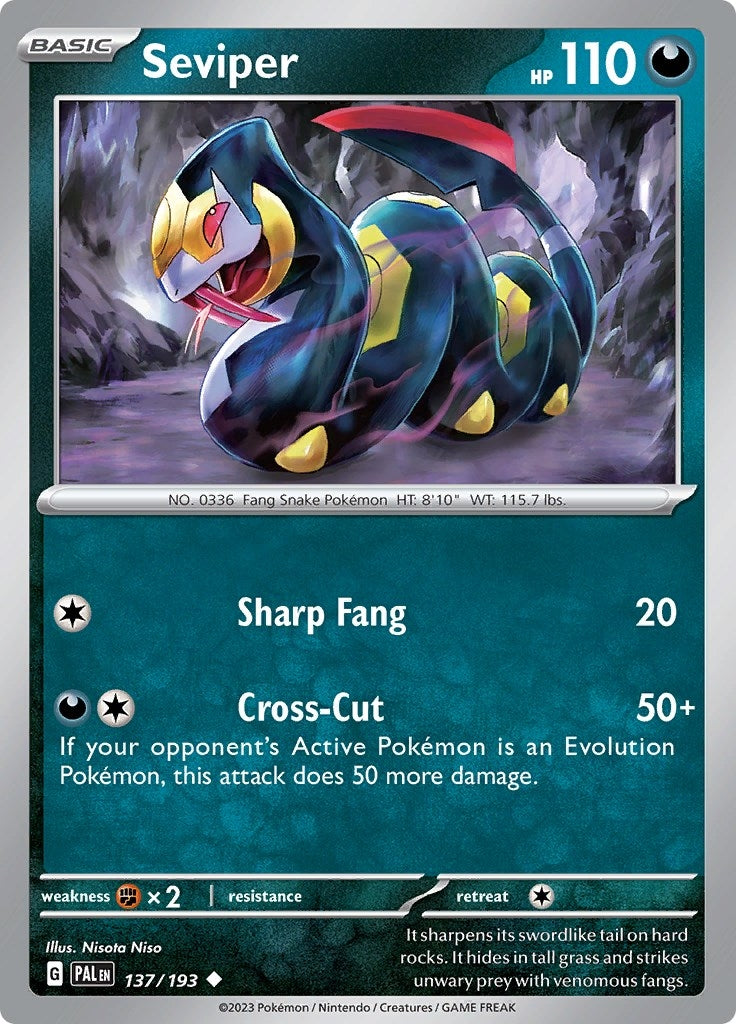 Image for Seviper (137/193) [SV02: Paldea Evolved] - Pokemon