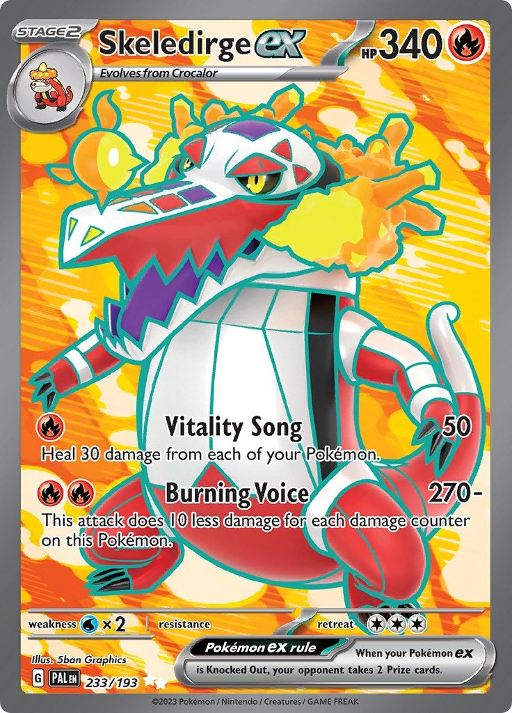 Image for Skeledirge ex (233/193) [SV02: Paldea Evolved] - Pokemon