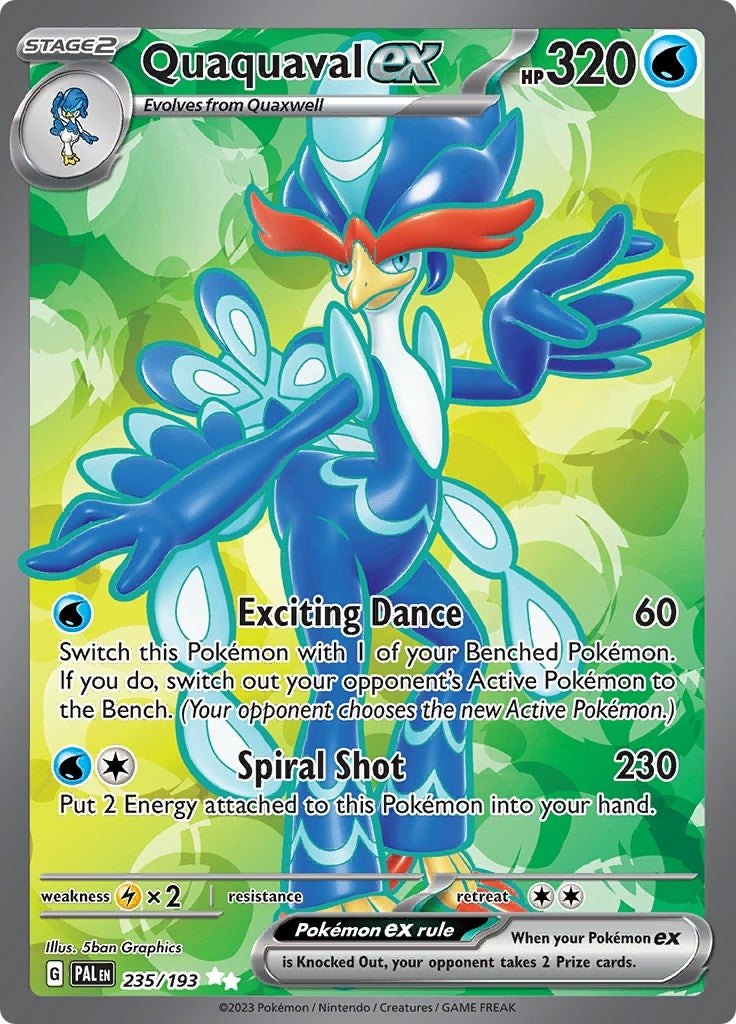 Image for Quaquaval ex (235/193) [SV02: Paldea Evolved] - Pokemon