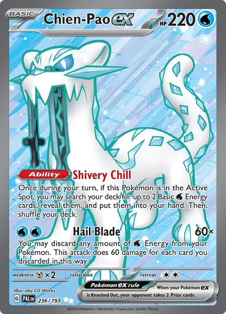 Image for Chien-Pao ex (236/193) [SV02: Paldea Evolved] - Pokemon