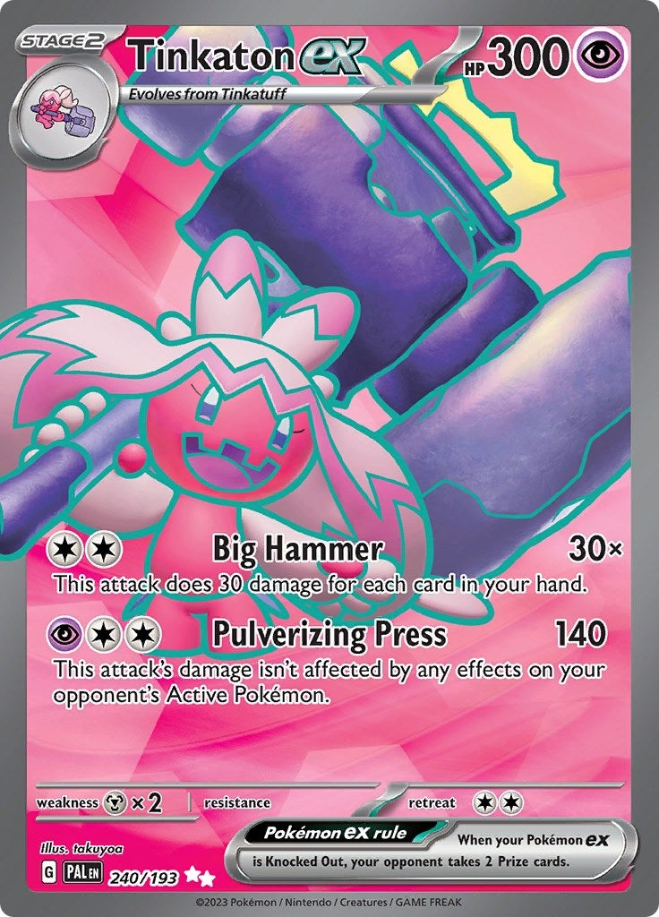 Image for Tinkaton ex (240/193) [SV02: Paldea Evolved] - Pokemon