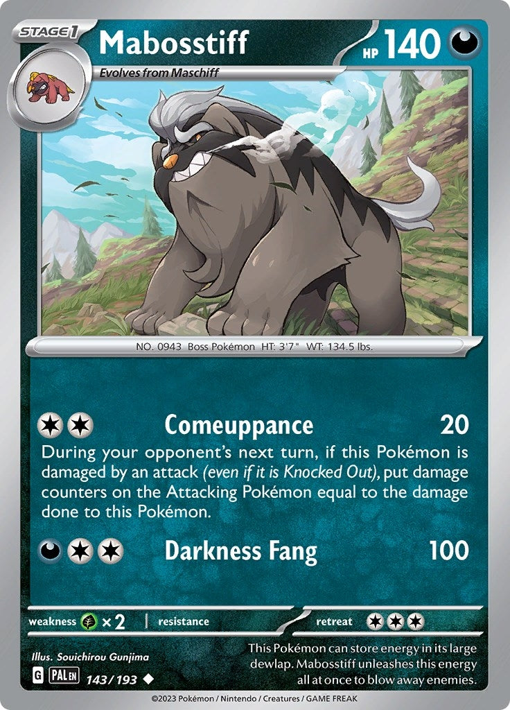 Mabosstiff (143/193) [SV02: Paldea Evolved]
