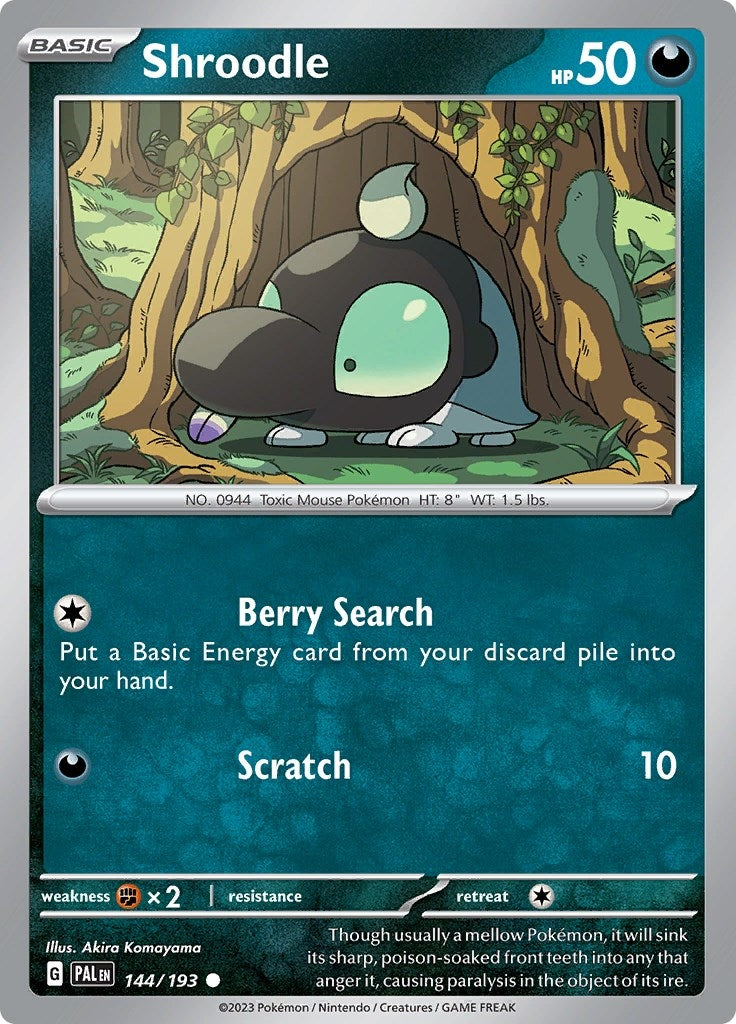 Image for Shroodle (144/193) [SV02: Paldea Evolved] - Pokemon