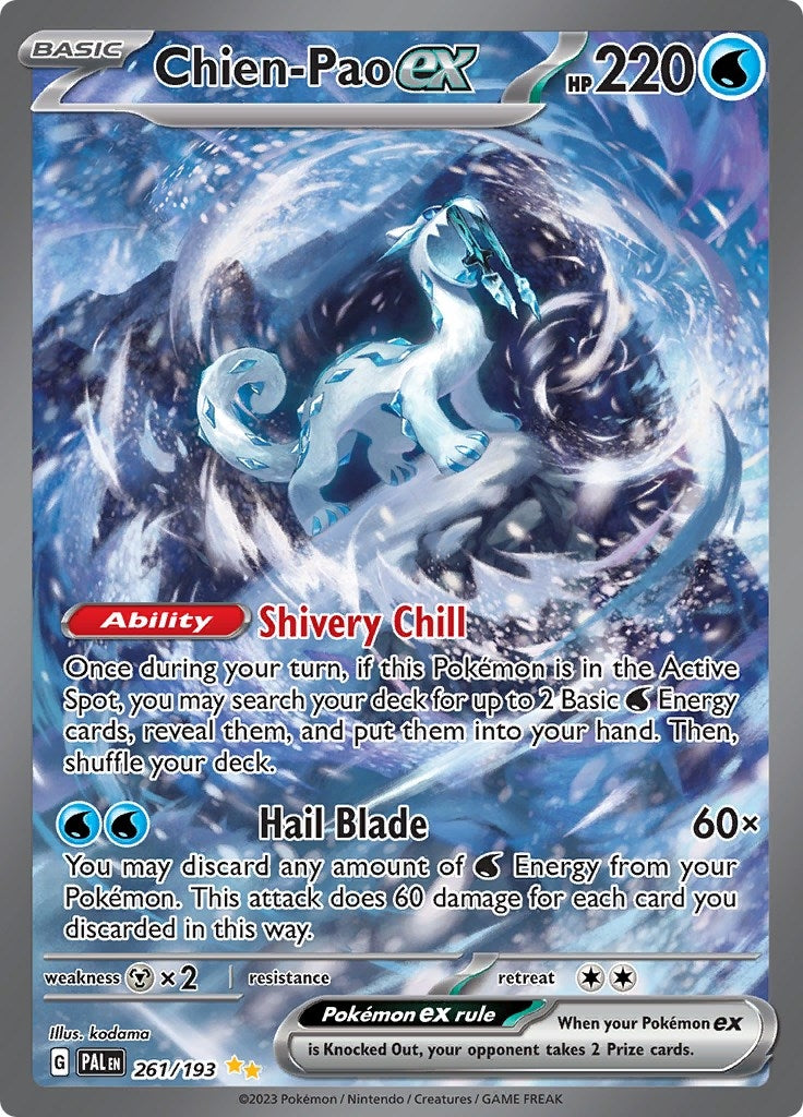 Image for Chien-Pao ex (261/193) [SV02: Paldea Evolved] - Pokemon