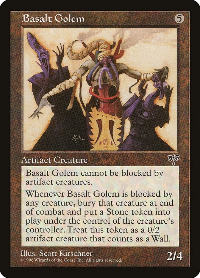 Image for Basalt Golem [Mirage] - Magic: The Gathering