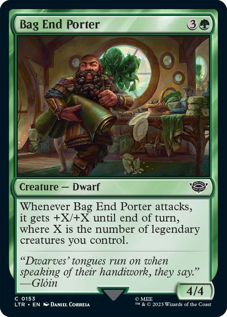 Image for Bag End Porter (153) [Universes Beyond: The Lord of the Rings: Tales of Middle-earth] - Magic: The Gathering