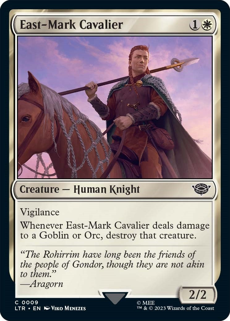 Image for East-Mark Cavalier (9) [Universes Beyond: The Lord of the Rings: Tales of Middle-earth] - Magic: The Gathering