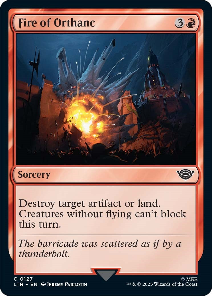 Image for Fire of Orthanc (127) [Universes Beyond: The Lord of the Rings: Tales of Middle-earth] - Magic: The Gathering
