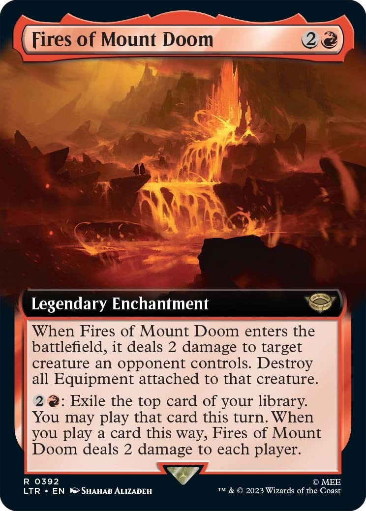 Image for Fires of Mount Doom (Extended Art) (392) [Universes Beyond: The Lord of the Rings: Tales of Middle-earth] - Magic: The Gathering