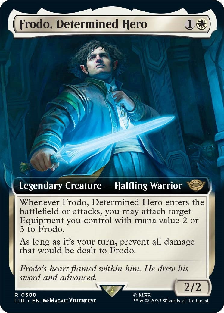 Image for Frodo, Determined Hero (Extended Art) (388) [Universes Beyond: The Lord of the Rings: Tales of Middle-earth] - Magic: The Gathering