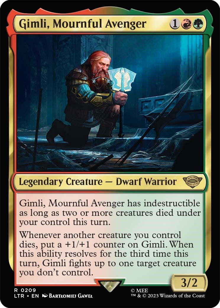 Image for Gimli, Mournful Avenger (209) [Universes Beyond: The Lord of the Rings: Tales of Middle-earth] - Magic: The Gathering