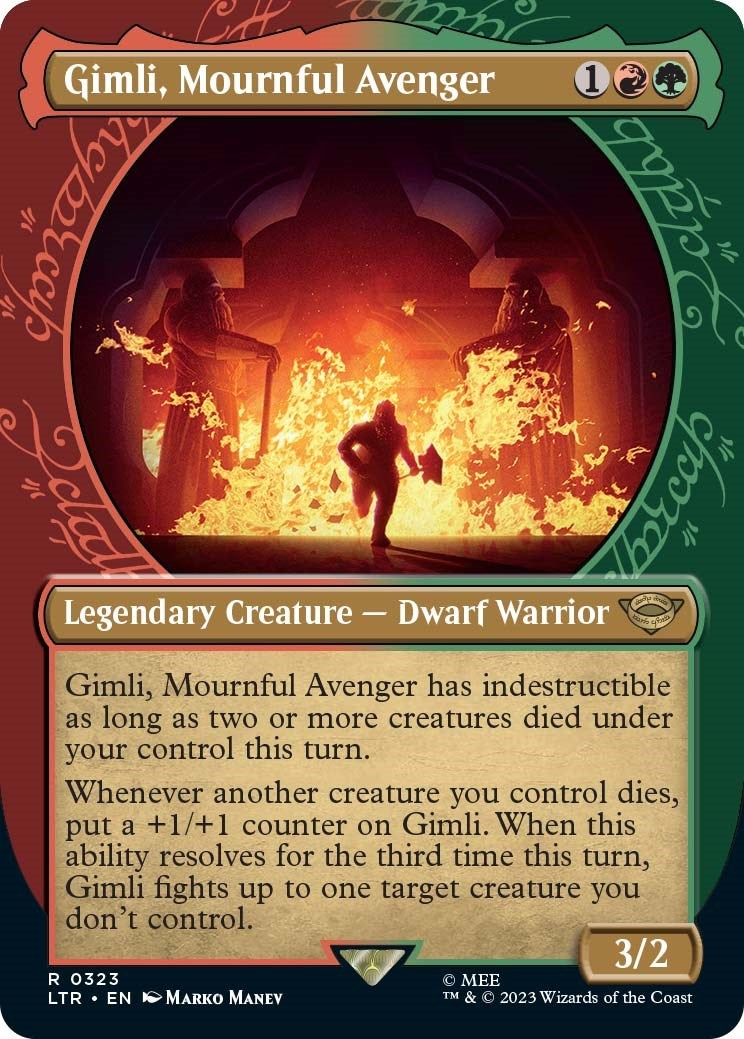 Image for Gimli, Mournful Avenger (Showcase) (323) [Universes Beyond: The Lord of the Rings: Tales of Middle-earth] - Magic: The Gathering