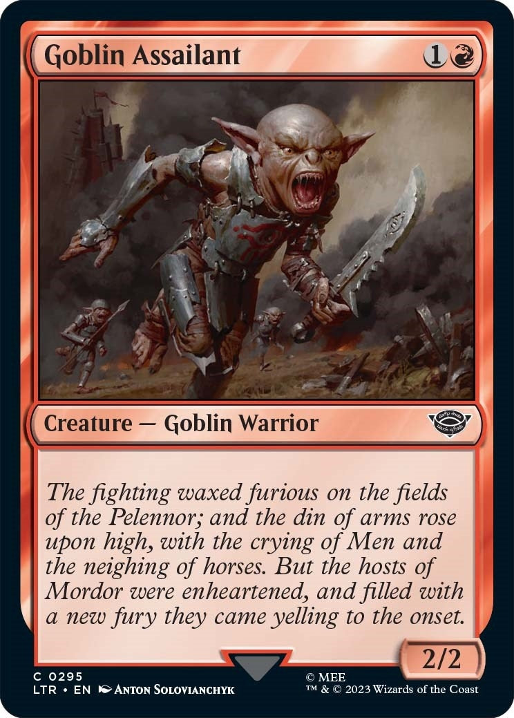 Image for Goblin Assailant (295) [Universes Beyond: The Lord of the Rings: Tales of Middle-earth] - Magic: The Gathering