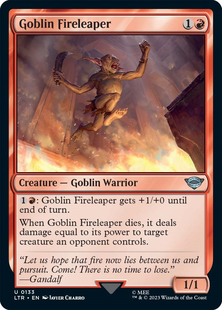 Image for Goblin Fireleaper (133) [Universes Beyond: The Lord of the Rings: Tales of Middle-earth] - Magic: The Gathering