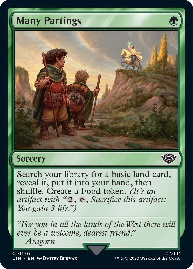 Image for Many Partings (176) [Universes Beyond: The Lord of the Rings: Tales of Middle-earth] - Magic: The Gathering