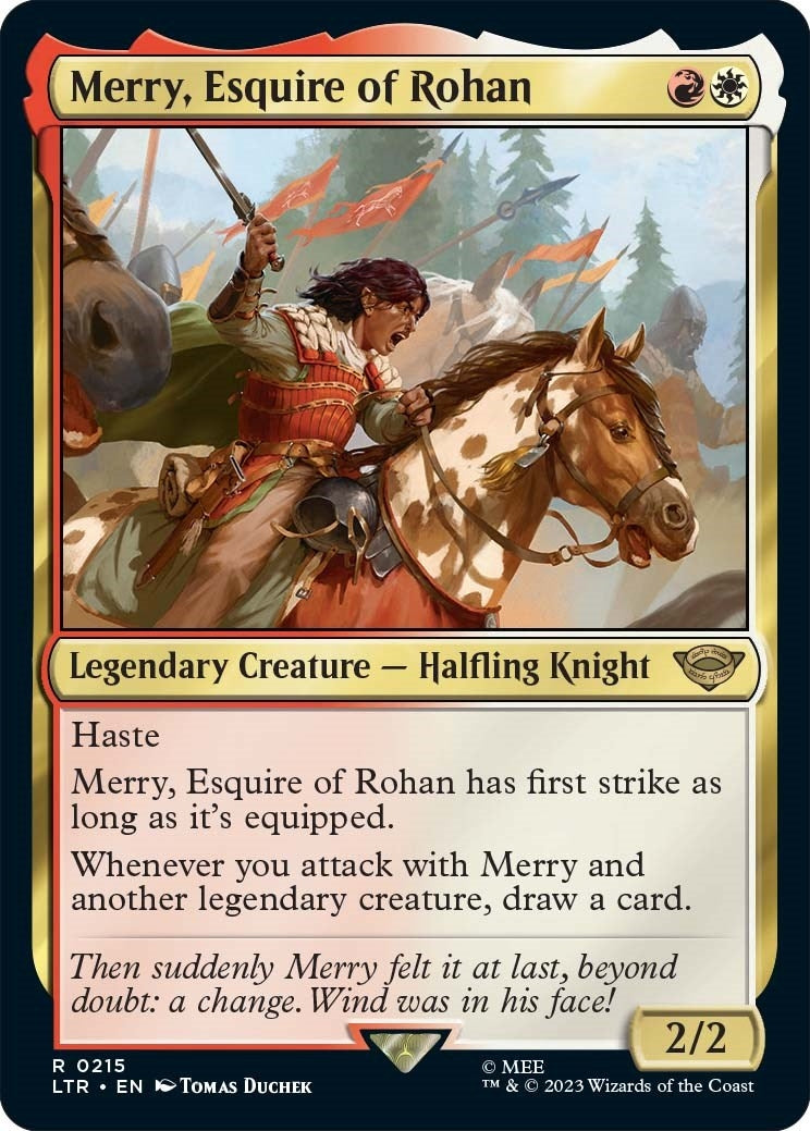 Image for Merry, Esquire of Rohan (215) [Universes Beyond: The Lord of the Rings: Tales of Middle-earth] - Magic: The Gathering
