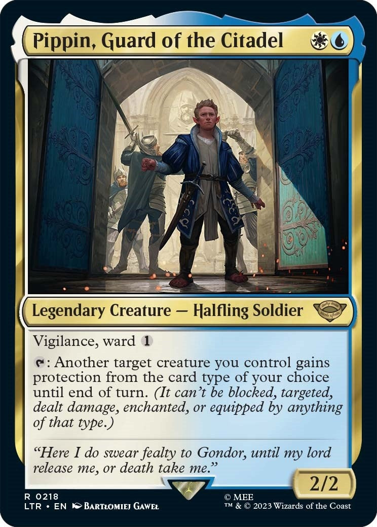 Image for Pippin, Guard of the Citadel (218) [Universes Beyond: The Lord of the Rings: Tales of Middle-earth] - Magic: The Gathering