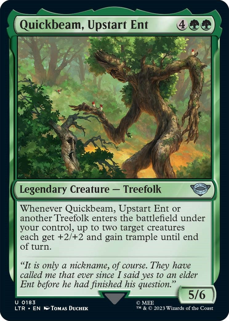 Image for Quickbeam, Upstart Ent (183) [Universes Beyond: The Lord of the Rings: Tales of Middle-earth] - Magic: The Gathering
