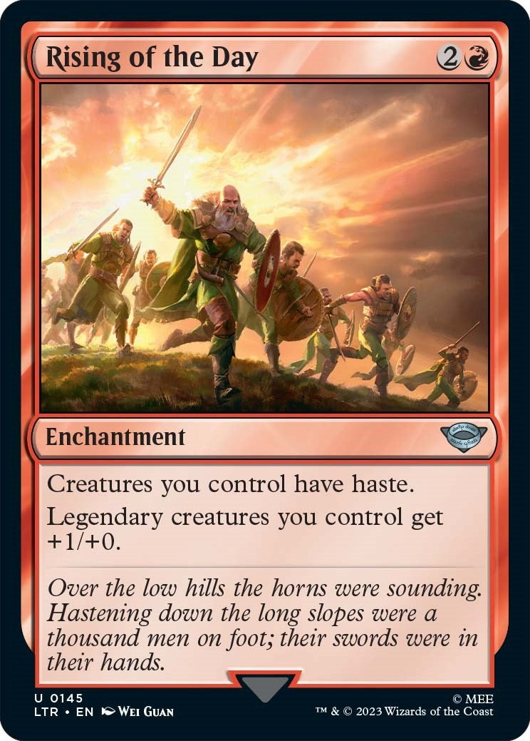 Image for Rising of the Day (145) [Universes Beyond: The Lord of the Rings: Tales of Middle-earth] - Magic: The Gathering