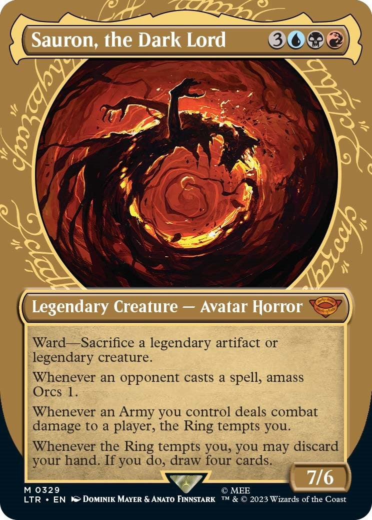 Image for Sauron, the Dark Lord (Showcase) (329) [Universes Beyond: The Lord of the Rings: Tales of Middle-earth] - Magic: The Gathering