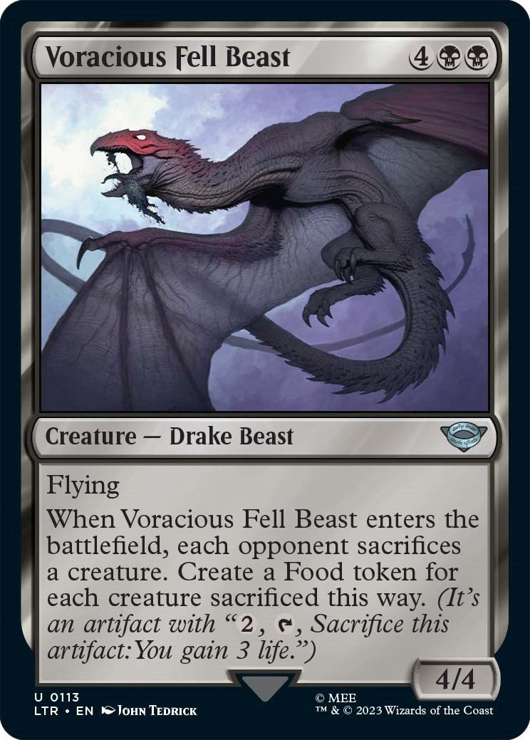 Image for Voracious Fell Beast (113) [Universes Beyond: The Lord of the Rings: Tales of Middle-earth] - Magic: The Gathering