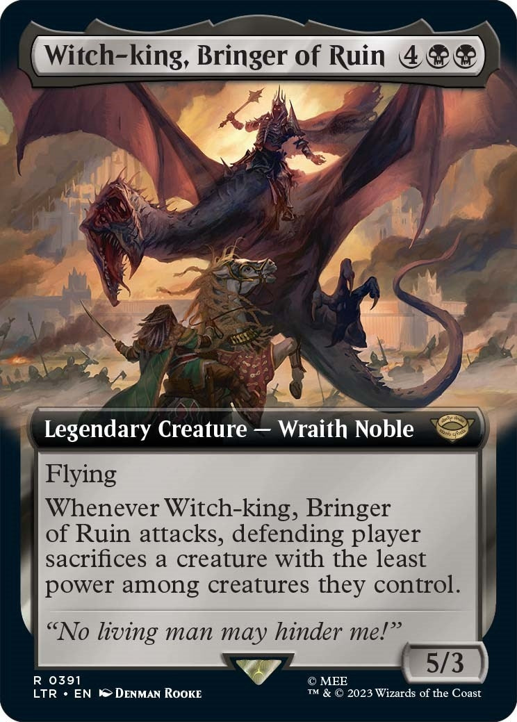 Image for Witch-king, Bringer of Ruin (Extended Art) (391) [Universes Beyond: The Lord of the Rings: Tales of Middle-earth] - Magic: The Gathering
