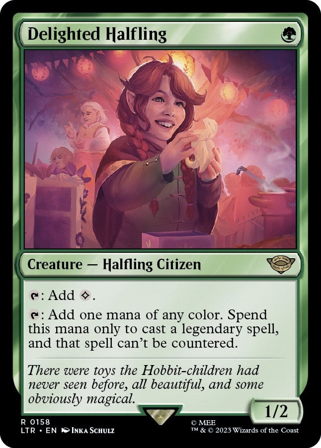 Image for Delighted Halfling (158) [Universes Beyond: The Lord of the Rings: Tales of Middle-earth] - Magic: The Gathering