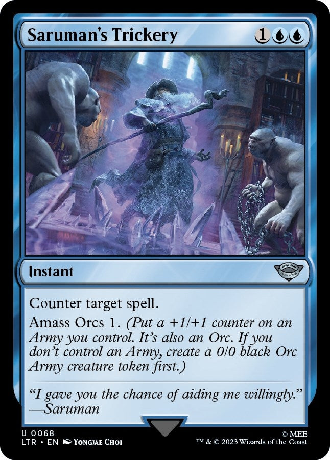Image for Saruman's Trickery (68) [Universes Beyond: The Lord of the Rings: Tales of Middle-earth] - Magic: The Gathering