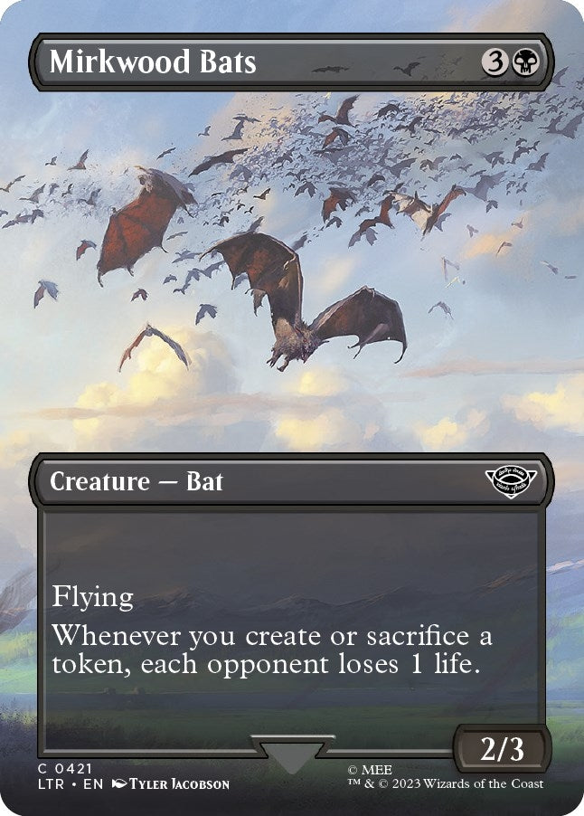 Mirkwood Bats (Borderless) (421) [Universes Beyond: The Lord of the Rings: Tales of Middle-earth]