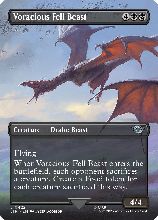 Image for Voracious Fell Beast (Borderless) (422) [Universes Beyond: The Lord of the Rings: Tales of Middle-earth] - Magic: The Gathering