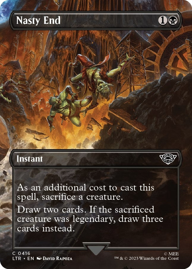 Image for Nasty End (Borderless) (416) [Universes Beyond: The Lord of the Rings: Tales of Middle-earth] - Magic: The Gathering