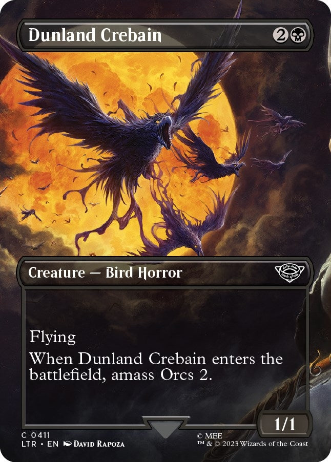 Image for Dunland Crebain (Borderless) (411) [Universes Beyond: The Lord of the Rings: Tales of Middle-earth] - Magic: The Gathering
