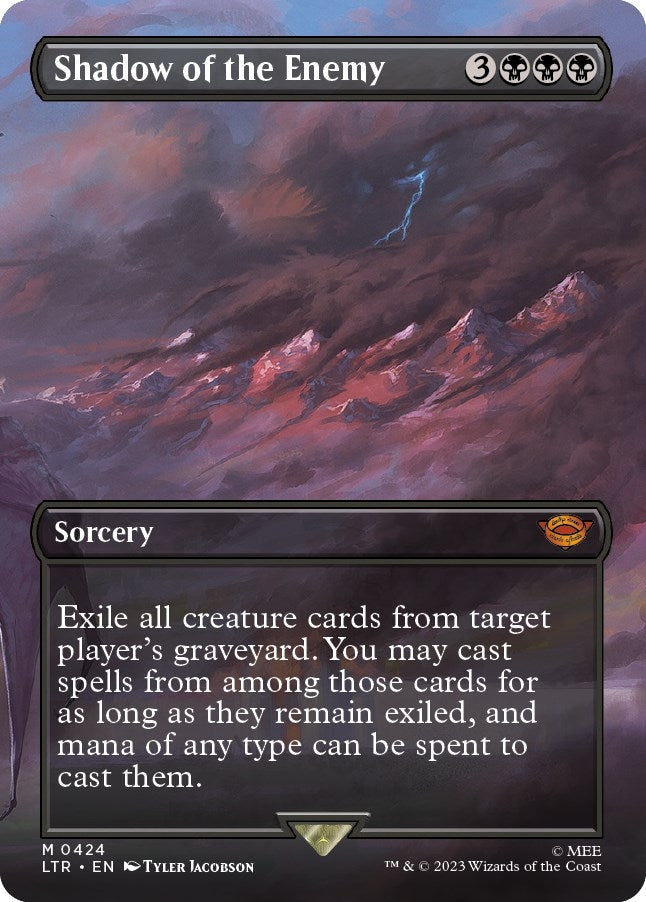 Image for Shadow of the Enemy (Borderless) (424) [Universes Beyond: The Lord of the Rings: Tales of Middle-earth] - Magic: The Gathering