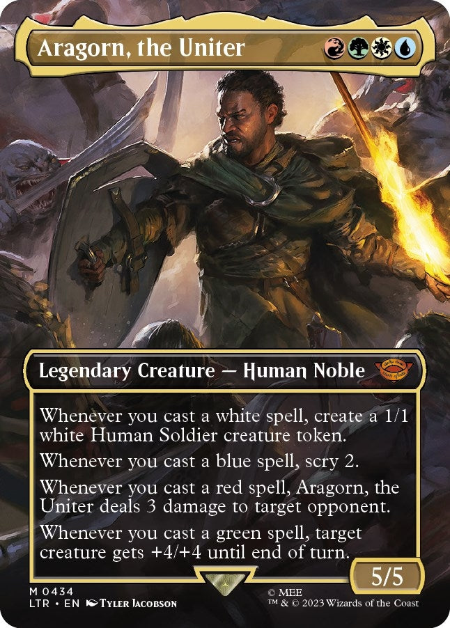 Image for Aragorn, the Uniter (Borderless) (434) [Universes Beyond: The Lord of the Rings: Tales of Middle-earth] - Magic: The Gathering
