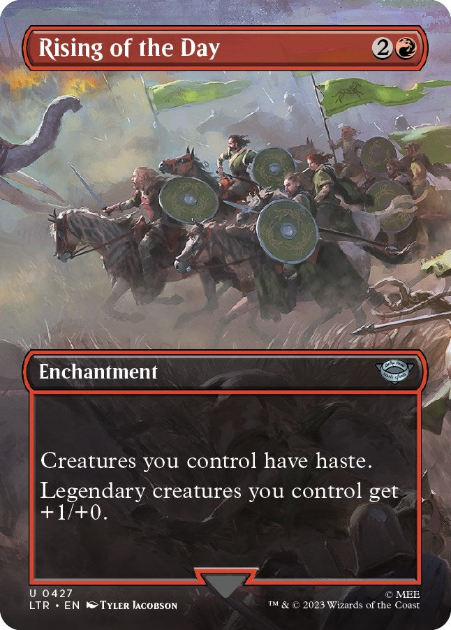 Image for Rising of the Day (Borderless) (427) [Universes Beyond: The Lord of the Rings: Tales of Middle-earth] - Magic: The Gathering