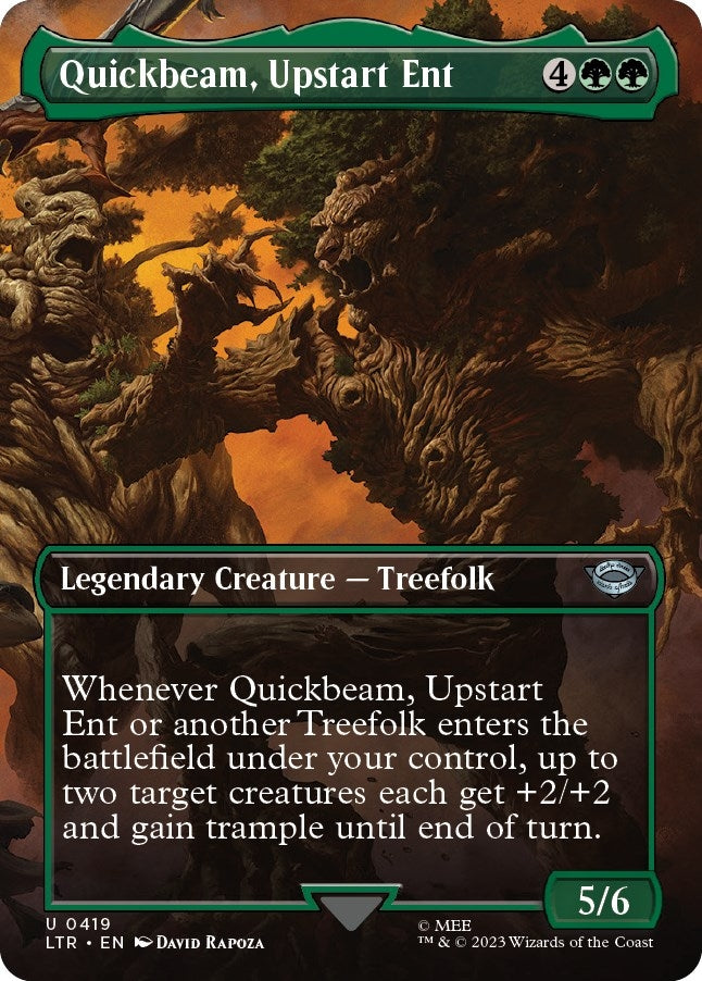 Image for Quickbeam, Upstart Ent (Borderless) (419) [Universes Beyond: The Lord of the Rings: Tales of Middle-earth] - Magic: The Gathering