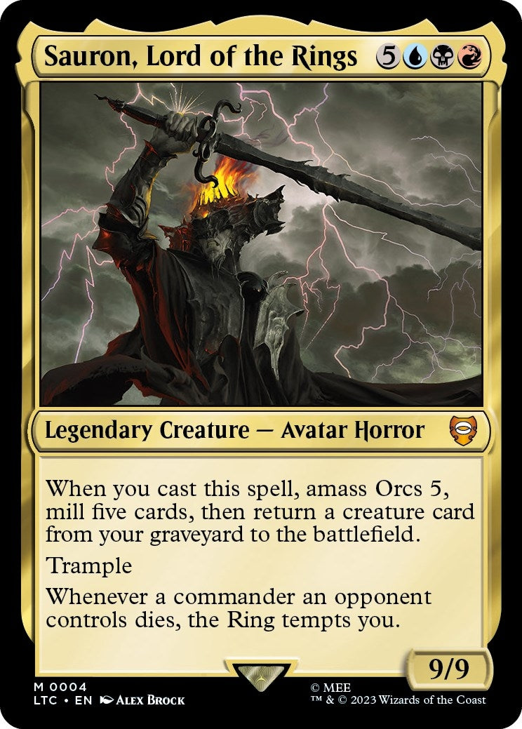 Image for Sauron, Lord of the Rings (4) [The Lord of the Rings: Tales of Middle-earth] - Magic: The Gathering