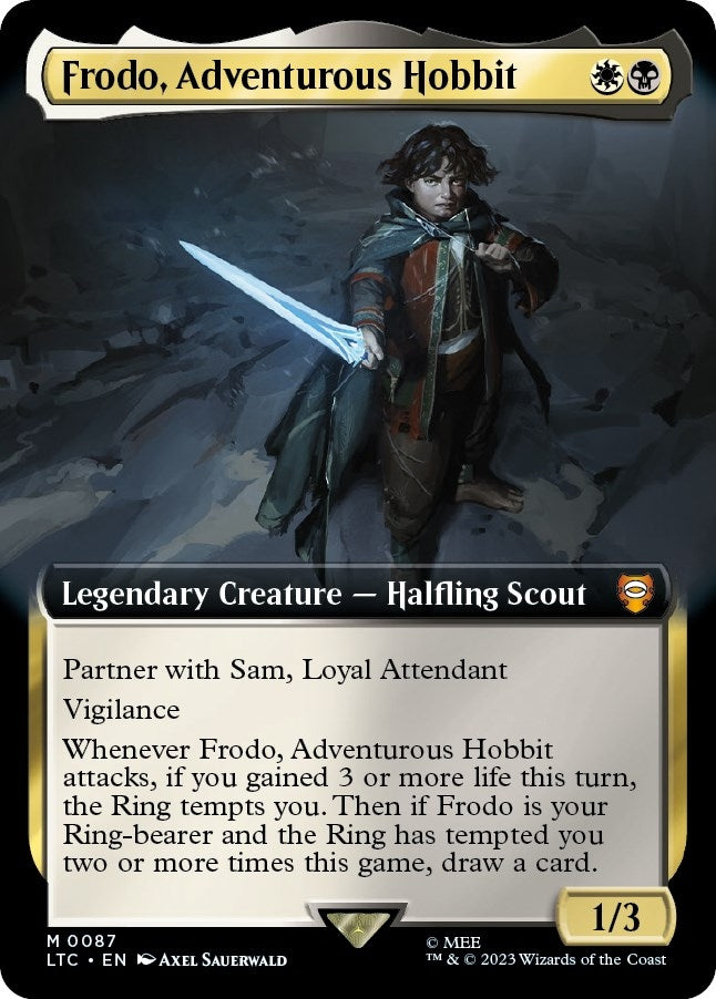Image for Frodo, Adventurous Hobbit (Extended Art) (87) [The Lord of the Rings: Tales of Middle-earth] - Magic: The Gathering